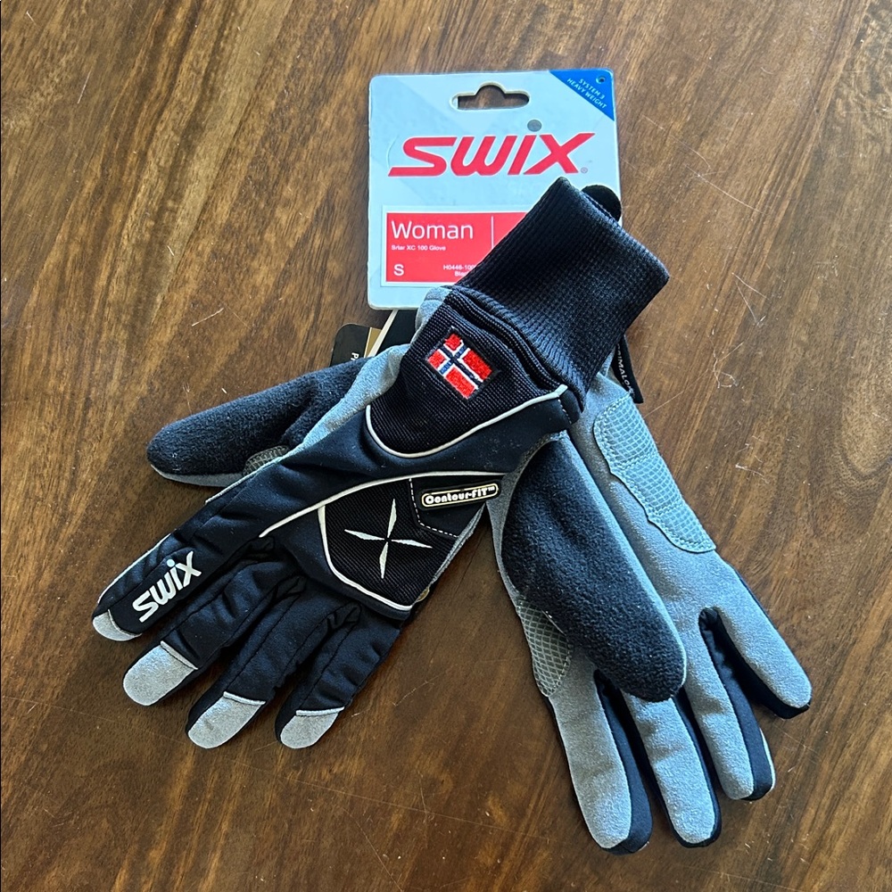Swix Sport Star XC-100 Black Cross Country Ski Gloves | New